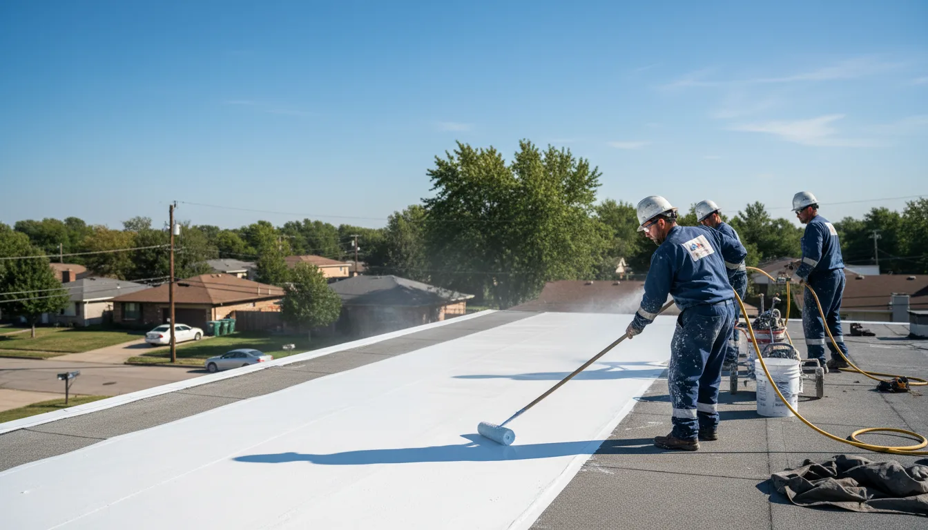 Commercial roof coating in Drakes Branch, VA near me